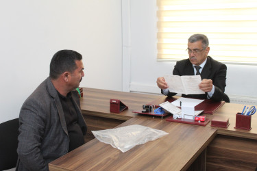 12 noyabr 2025-ci il tarixdə Xocavənd Rayon İcra Hakimiyyətində növbəti vətəndaş qəbulu keçirilmişdir