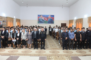 “Narkomaniyaya yox deyək” mövzusunda maarifləndirmə tədbiri keçirilib