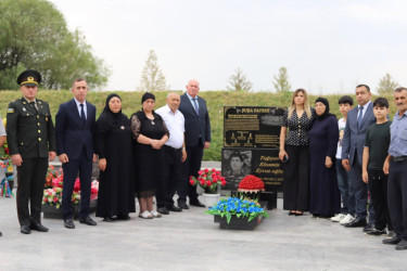 Şəhid Tağıyev Elzamin Eyvaz oğlunun xatirəsi anılıb