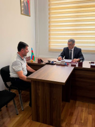 Xocavənd Rayon İcra Hakimiyyətinin başçısı Eyvaz Hüseynov növbəti vətəndaş qəbulu keçirib
