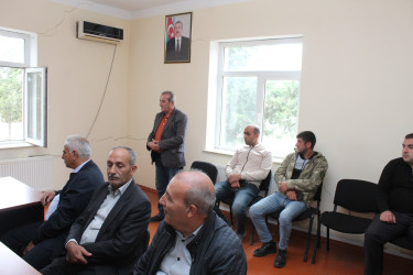 Xocavənd Rayon İcra Hakimiyyətinin başçısı Eyvaz Hüseynovun İmişli rayonunda məskunlaşan rayon sakinləri ilə növbəti səyyar qəbulu keçirilmişdir