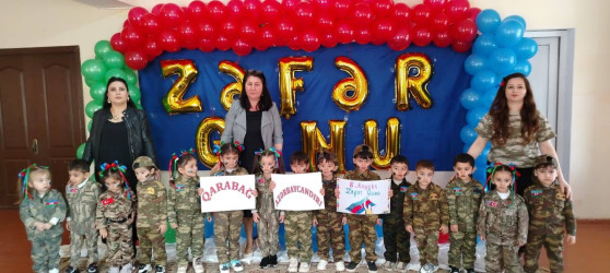 Zəfər Günü ərəfəsində Kuropatkin kənd uşaq bağçasında tədbir keçirilib