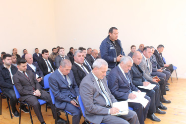 23 oktyabr 2025-ci il tarixdə Rayon İcra Hakimiyyətinin başçısı Eyvaz Hüseynovun 320 ailəlik Xocavənd qəsəbəsinin sakinləri ilə səyyar qəbul-görüşü keçirilib