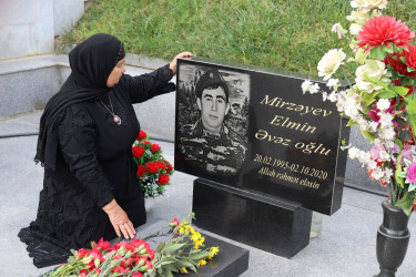 Vətən Müharibəsində qəhrəmancasına şəhid olmuş Şəhid Mirzəyev Elmin Əvəz oğlunun anım günü qeyd edilib