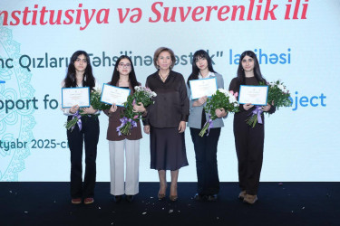 Xocavənd kənd sakini Bağırova Aytən Elmir qızı “Hənifə Məlikova-Zərdabi adına təqaüd proqramına seçilib