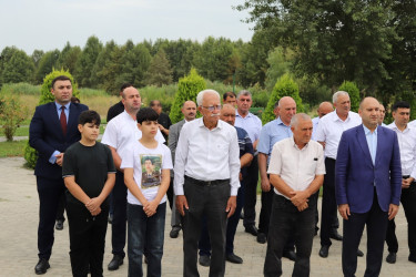 Şəhid Tağıyev Elzamin Eyvaz oğlunun xatirəsi anılıb