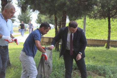 “Təmiz ölkəm” başlığı altında təmizlik aksiyası keçirilmişdir