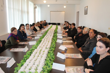 “Gender əsaslı zorakılığa qarşı 16 günlük fəallıq” kampaniyası çərçivəsində maarifləndirici tədbir keçirilmişdir.