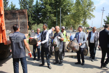 “Təmiz ölkəm” başlığı altında təmizlik aksiyası keçirilmişdir