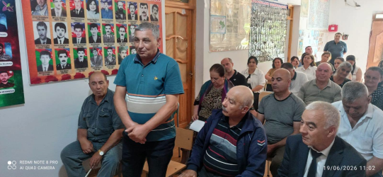 Abşeron rayonu Saray qəsəbəsində məskunlaşan rayon sakinləri ilə növbəti səyyar qəbulu keçirilmişdir